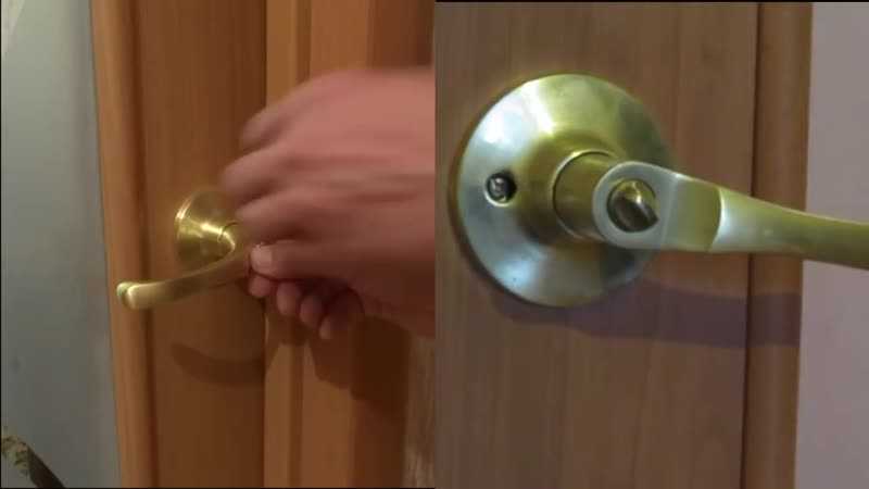 Как открыть замок межкомнатной двери без ключа?
