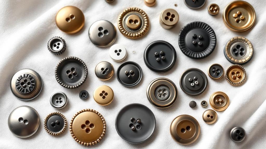 Металлические кнопки для одежды: виды и применение