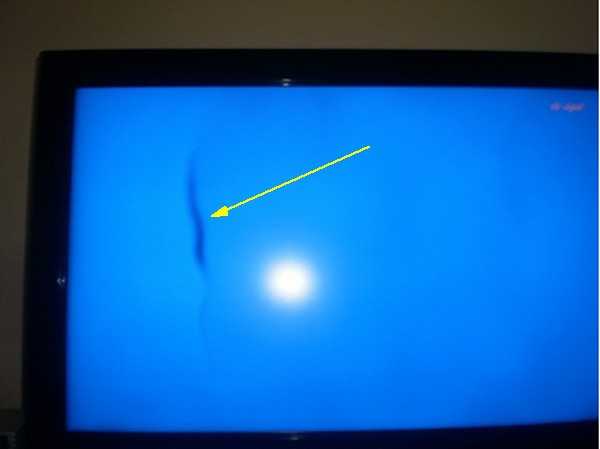 На экране телевизора появились белые пятна. что делать?