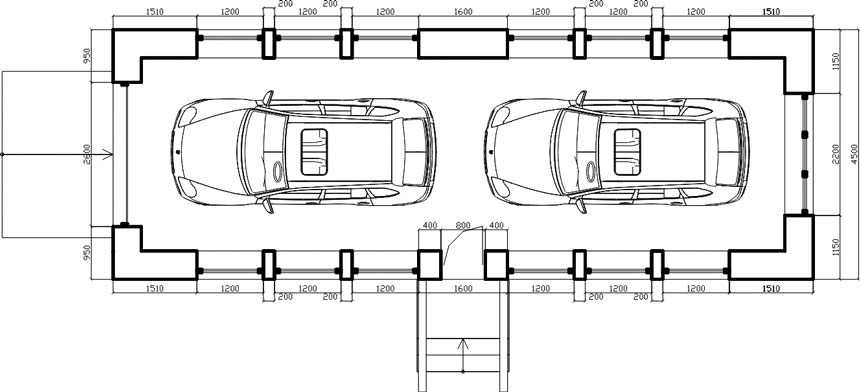 Размеры гаража: стандартные параметры гаража для легкового автомобиля, какой должна быть минимальная ширина, оптимальный размер