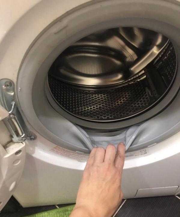 Как снять манжету на стиральной машине lg?