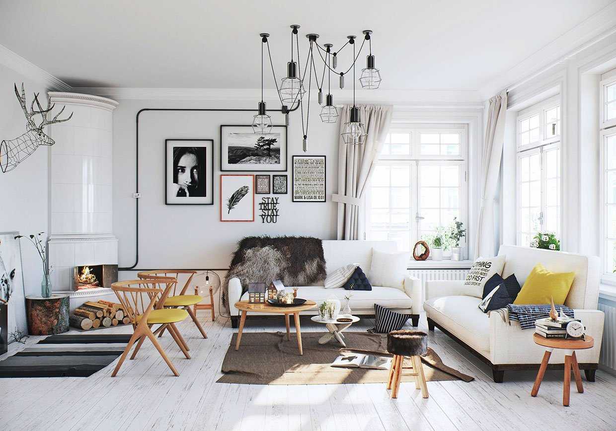 Как оформить гостиную в скандинавском стиле?