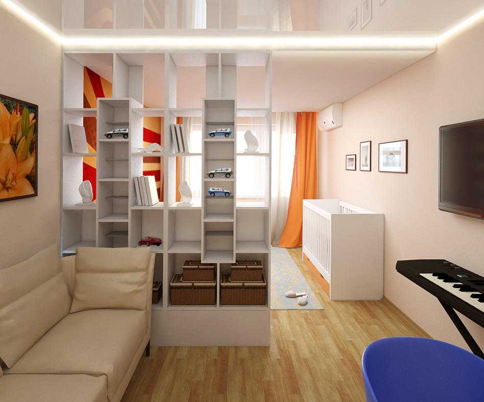 Дизайн гостиной 16 кв.м. с разными вариантами функциональности