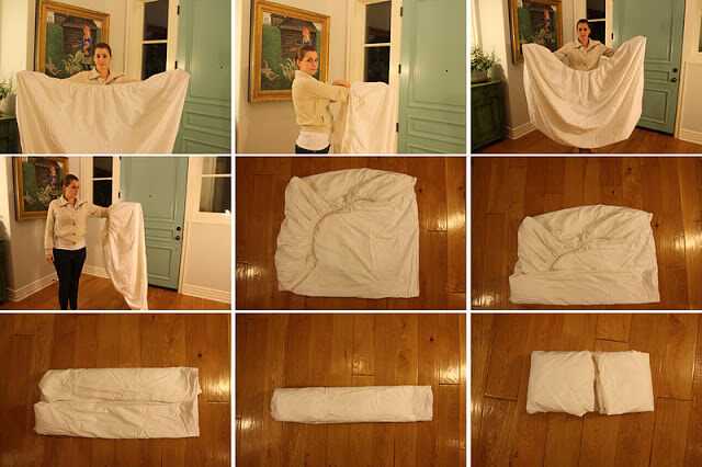 Как правильно складывать постельное бельё: популярные способы