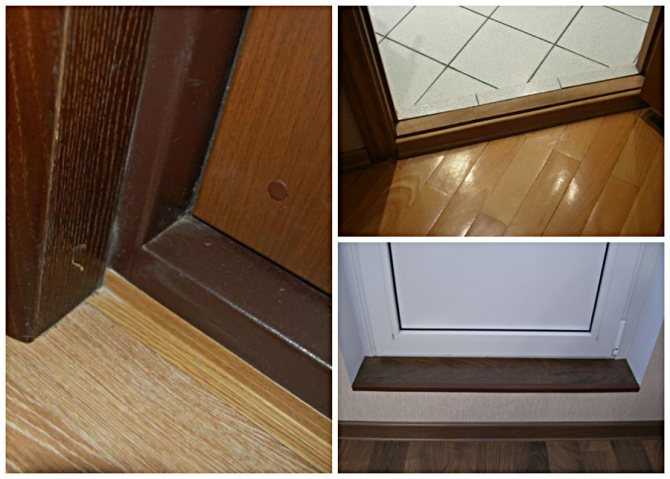 Рекомендации по установке и отделке дверного порога у межкомнатных металлических алюминиевых дверей