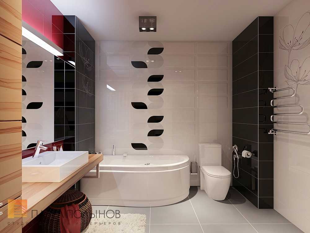 Дизайн черно-белой ванной комнаты: идеи интерьера на 78 фото — ivd.ru