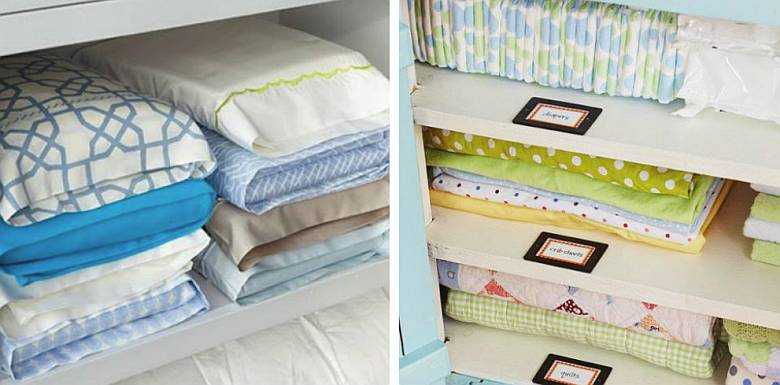 Как сложить постельное белье компактно и аккуратно и где его правильно хранить?