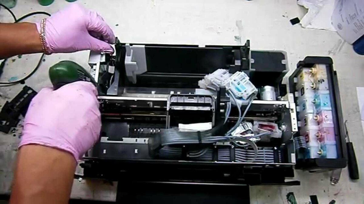 Как правильно почистить головку принтера hp