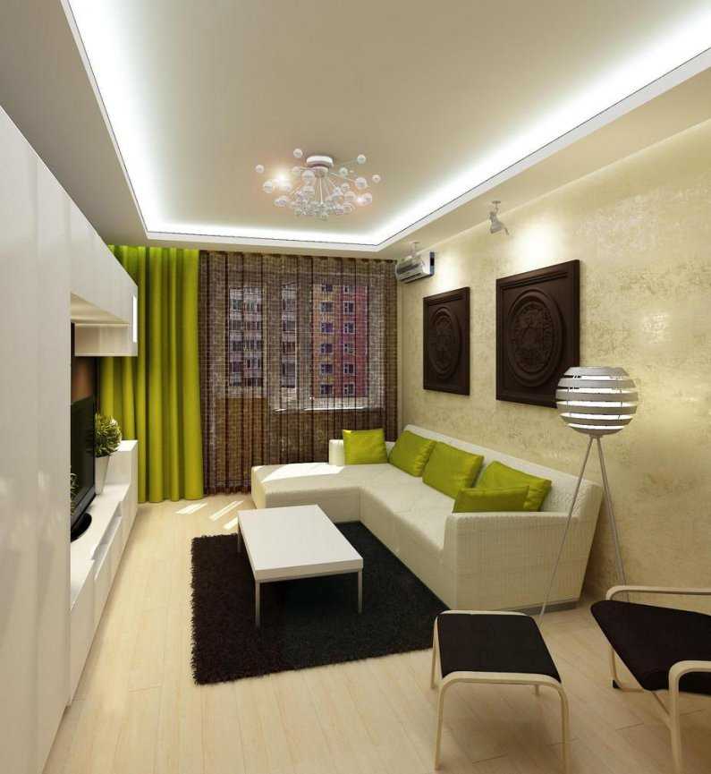 Ремонт зала в квартире 18 кв. м (46 фото):  дизайн гостиной прямоугольной формы в «хрущевке» площадью 18 квадратных метров