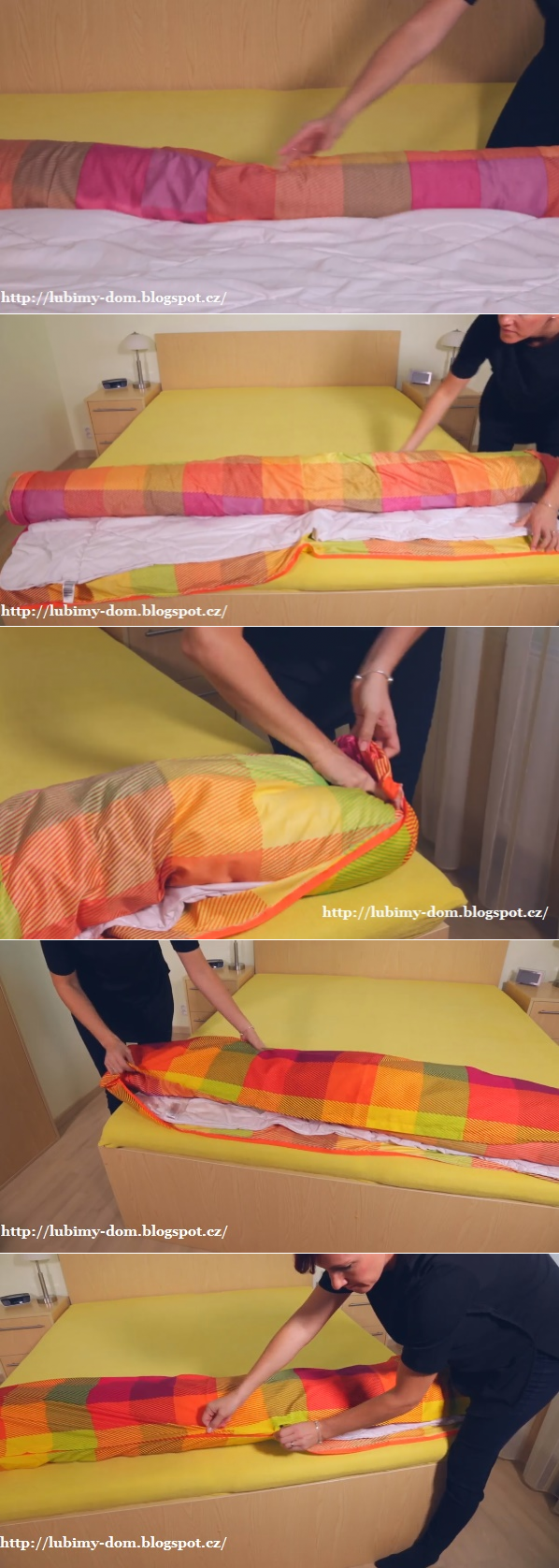 Как быстро и легко можно заправить одеяло в пододеяльник