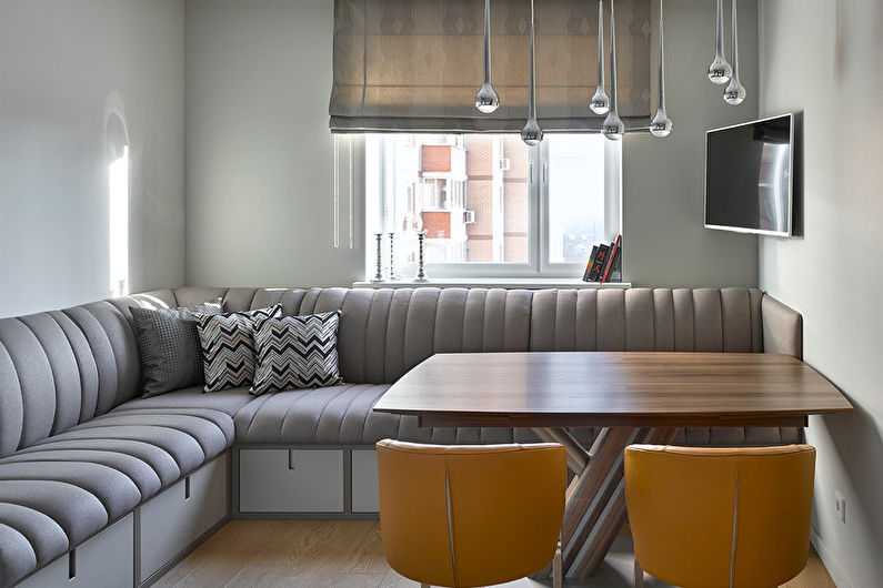 Как поставить диван: где разместить на кухне и в зале, как расположить в комнате, в том числе мебель угловой формы?
