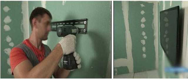 Как закрепить телевизор на стене из гипсокартона - клуб мастеров
