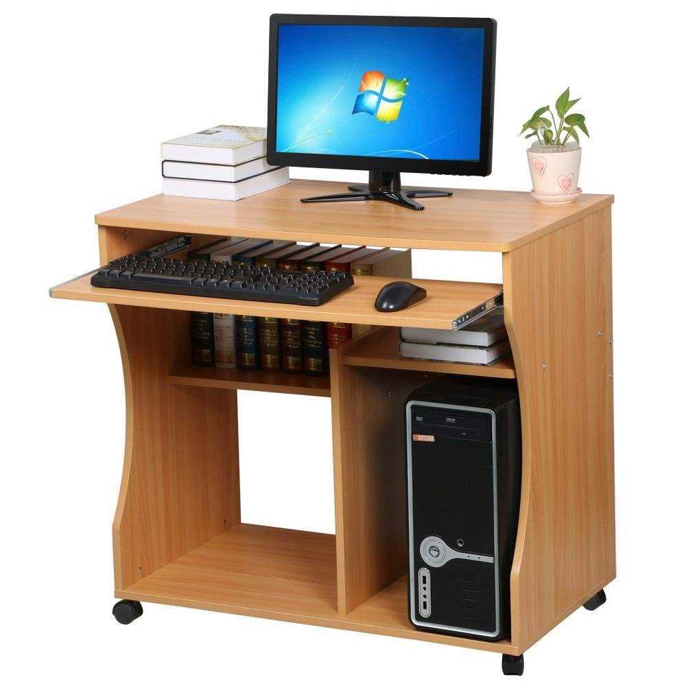 Длинный стол для компьютера без полок