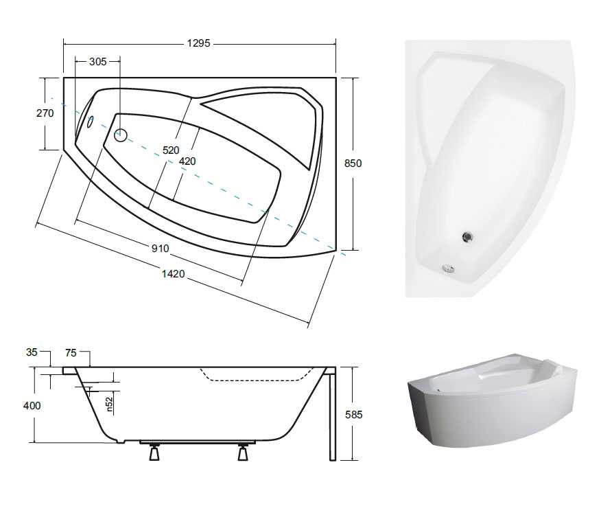 Все об угловой ванной: материал, формы и размеры, функциональность