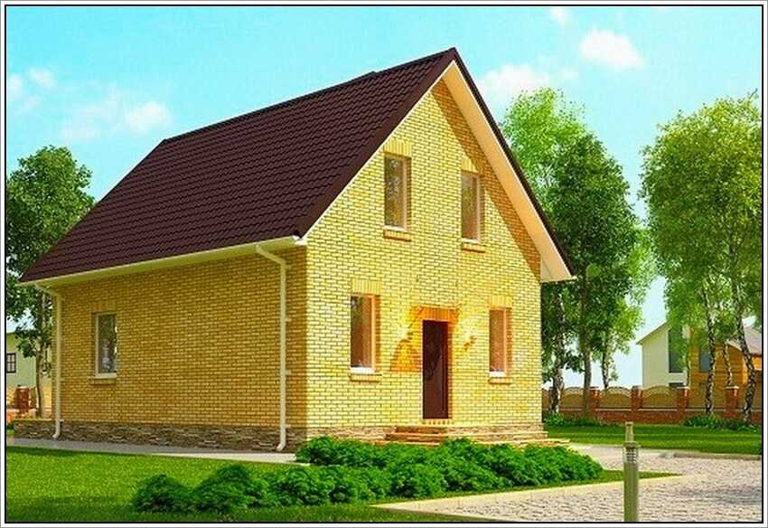 Строительство домов из кирпича (55 фото): деревянные перекрытия для кирпичных конструкций, как построить своими руками