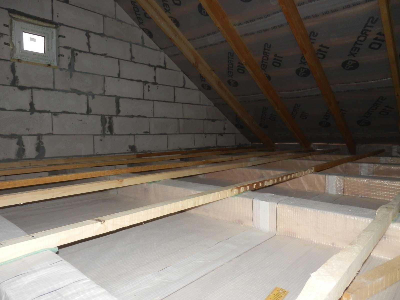 Утепление потолка в доме с холодной крышей: выбор утеплителя и способа установки