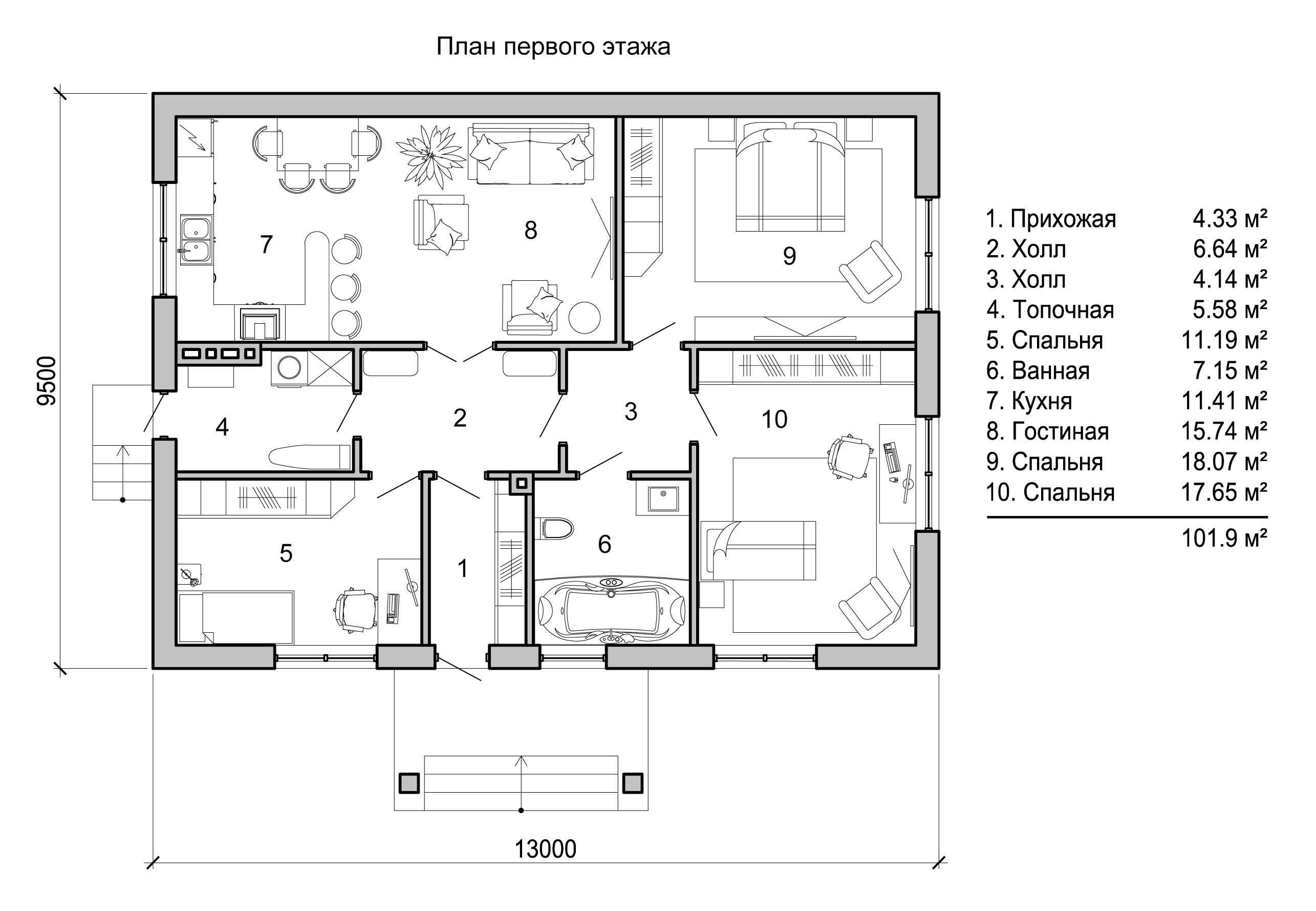 Планировка дома: проекты частных строений с отличным планом, площадь и размеры помещений