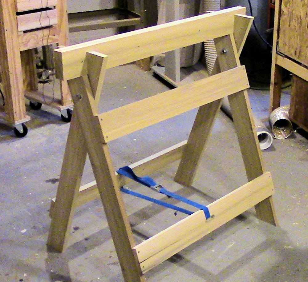 Строительные козлы своими руками: как сделать складные деревянные и металлические козлы для столярных работ по чертежам?