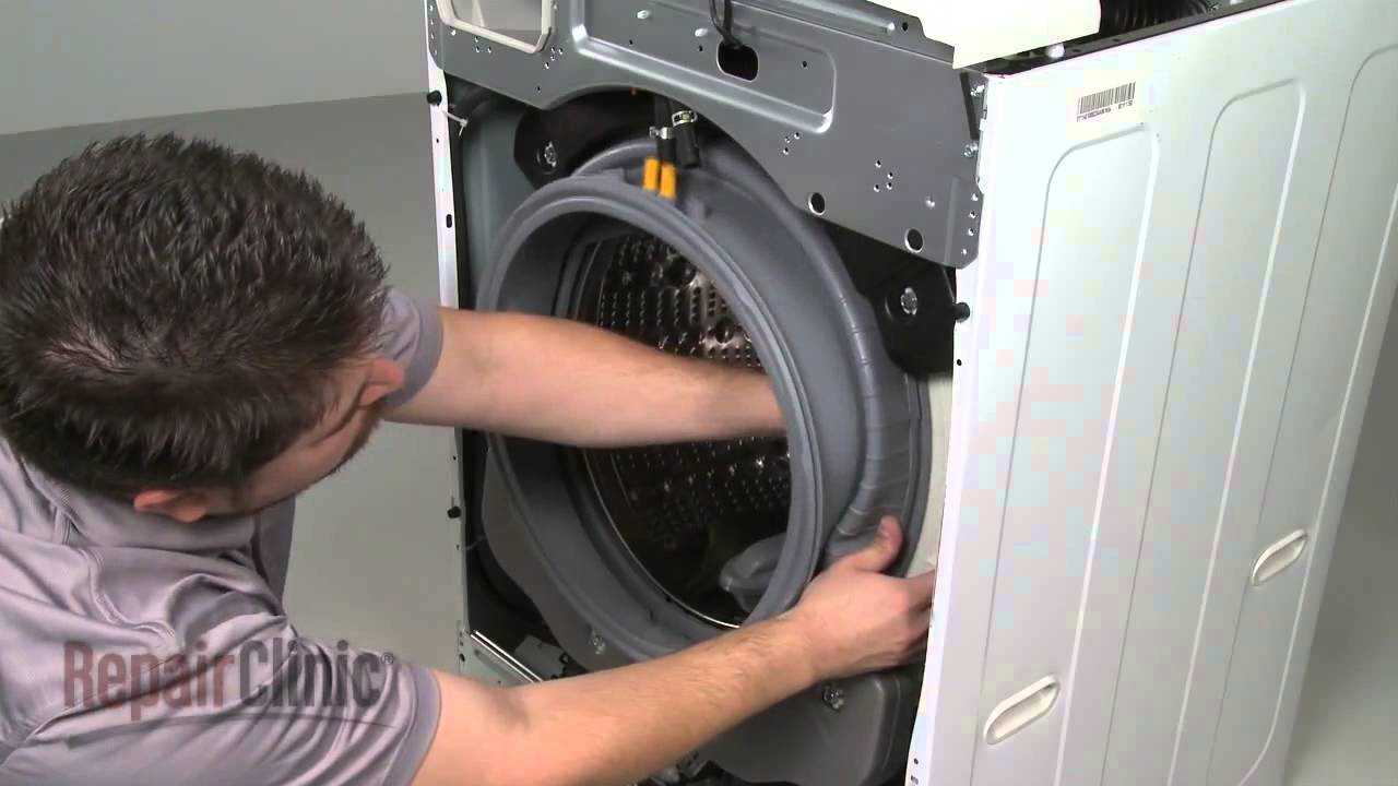 Замена уплотнительной резинки на стиральной машине самсунг видео