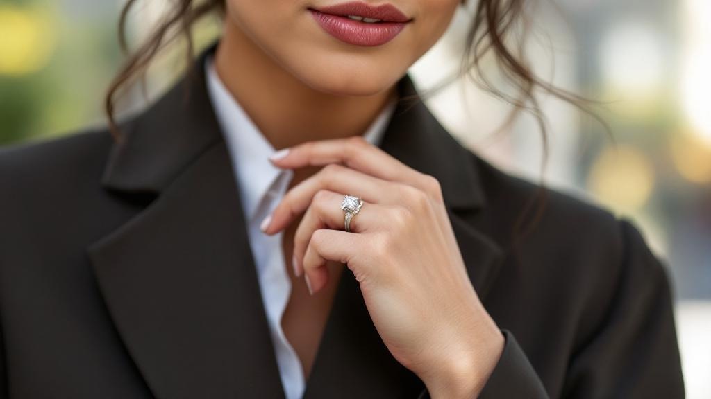 Помолвочные кольца из белого золота с огранкой «Принцесса»: строгая и элегантная геометрия для уверенных в себе девушек