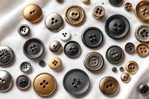 Металлические кнопки для одежды: виды и применение