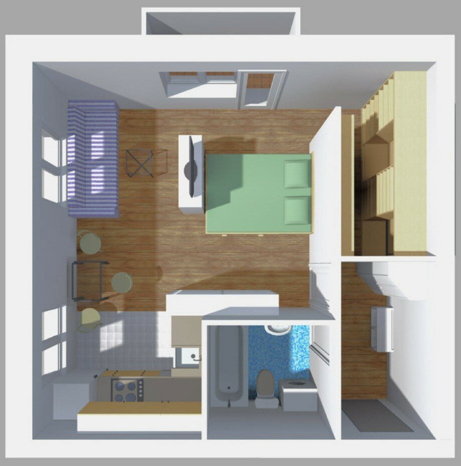 Перепланировка 3-х комнатной квартиры в хрущевке: тонкости согласования и 35 примеров