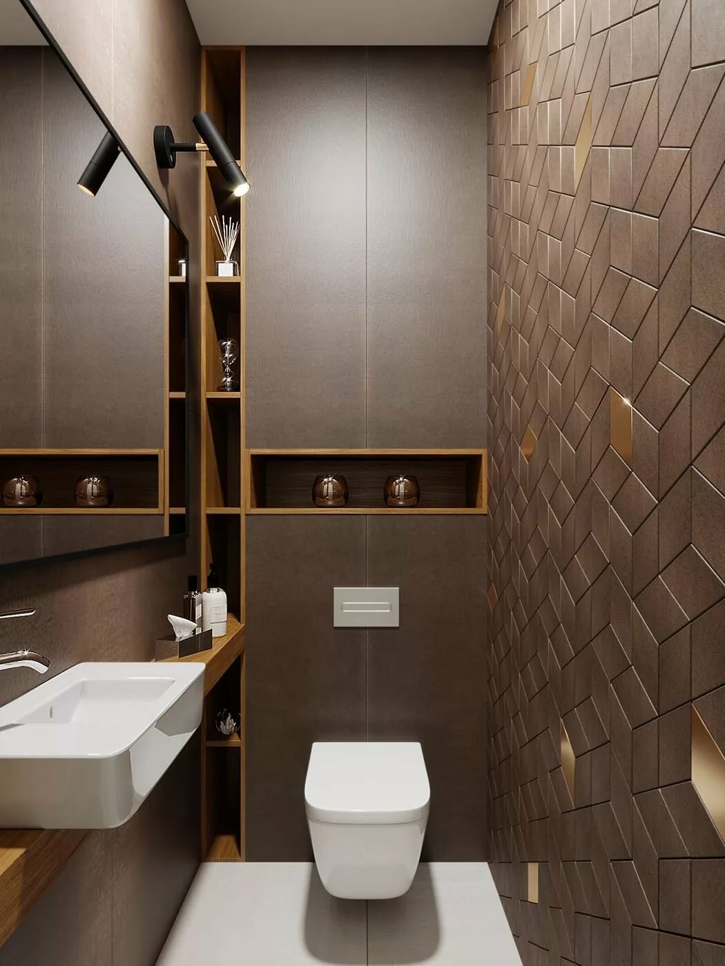 Дизайн маленького туалета: идеи и варианты оформления в квартире