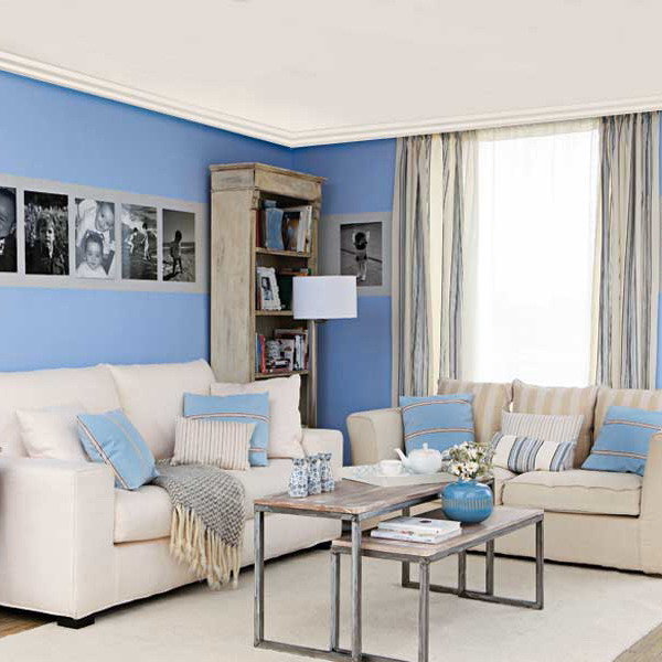 Голубая гостиная (59 фото): стены в голубых тонах в интерьере зала, дизайн гостиной голубого цвета. бело-голубое оформление и другие варианты с акцентами и без