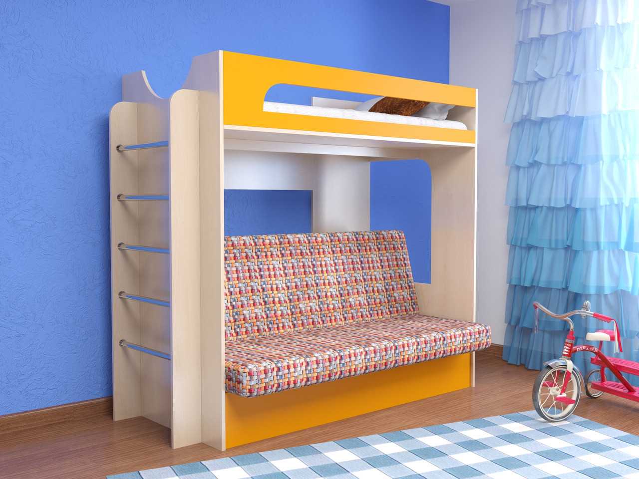 Чердак кровать с диваном внизу для родителей:обзор рынка и 4 необычных варианта | nashicherdaki.ru