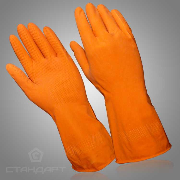 Виды и технические характеристики резиновых перчаток, таблица размеров