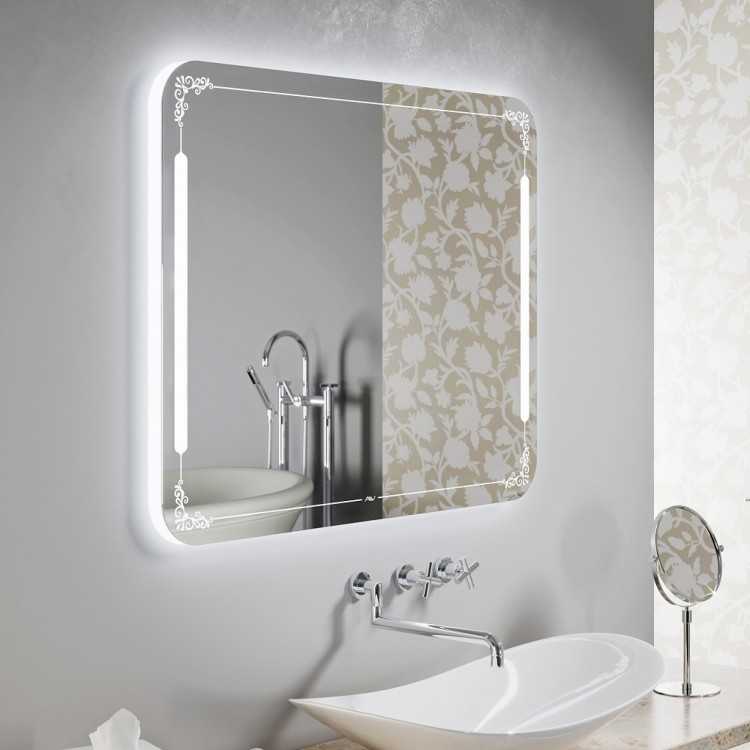 Зеркало с подсветкой в ванную (100 фото): зеркала со светодиодной лентой 60, 90, 110 и 120 см, выбор косметических больших и дорогих зеркал