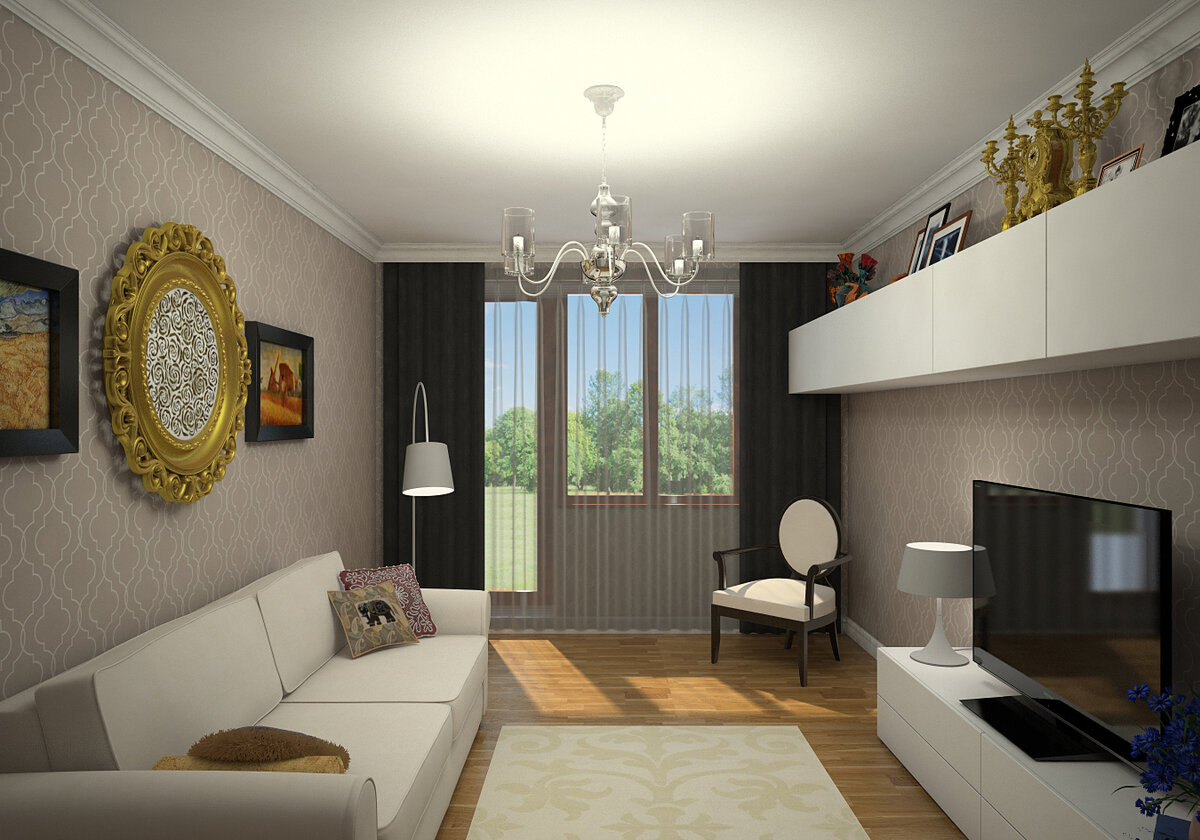 Гостиная в современном стиле: особенности планировки комнаты площадью 18 кв. м