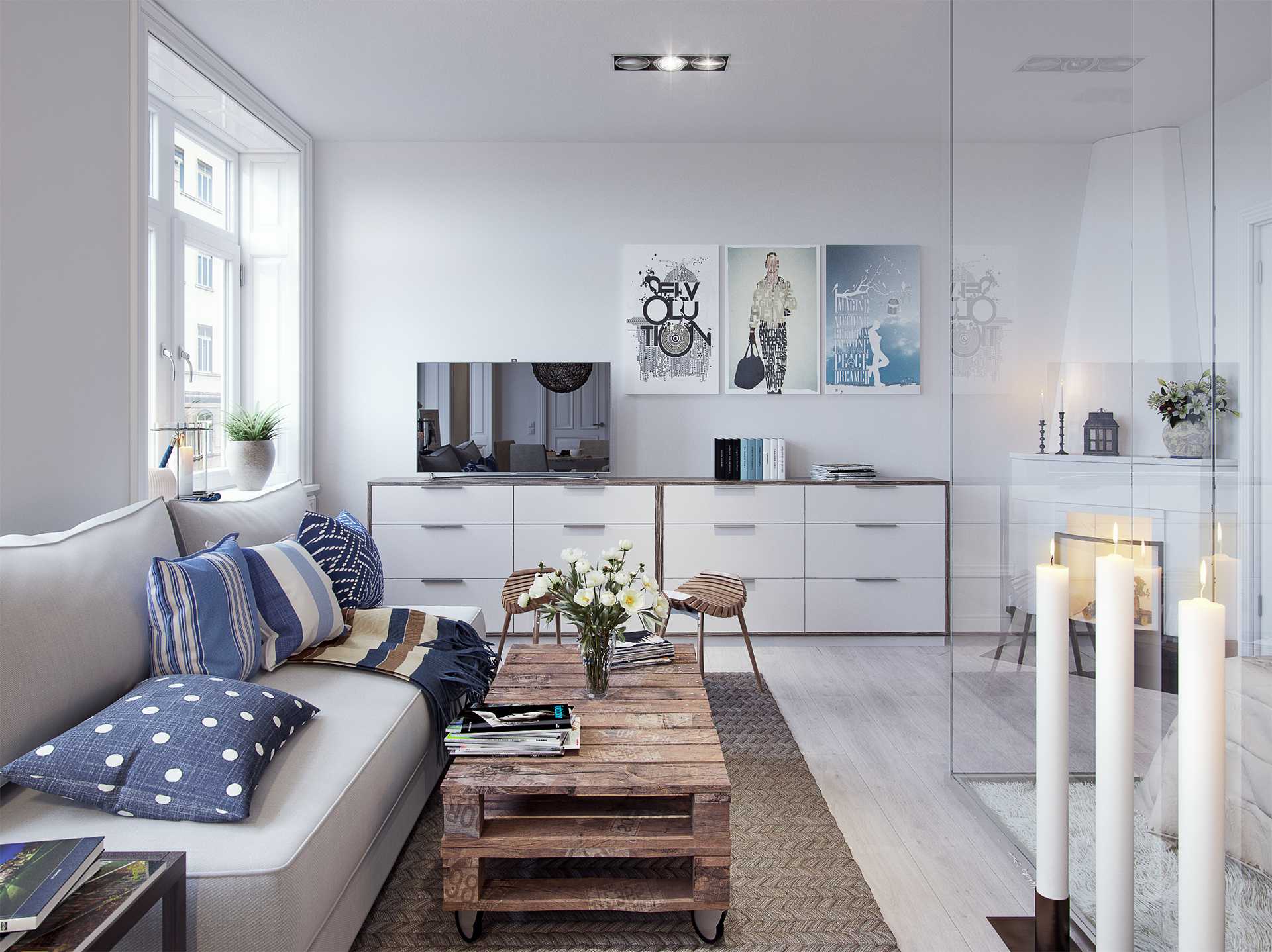 Лучшие идеи дизайна гостиной в скандинавском стиле — фото реальных интерьеров и советы | salon