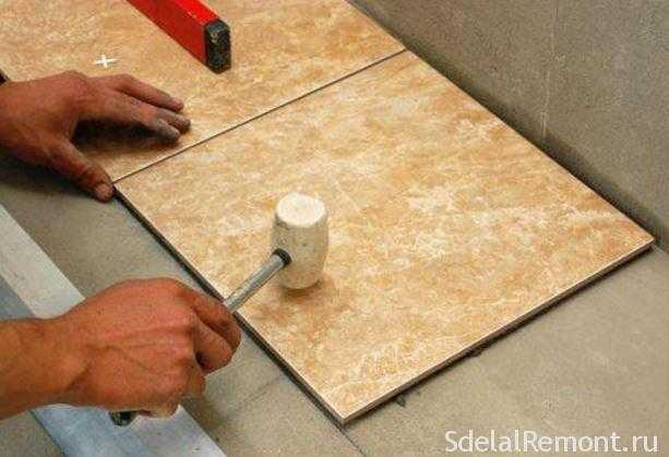 Как положить плитку на пол в кухне: инструкция, фото, видео