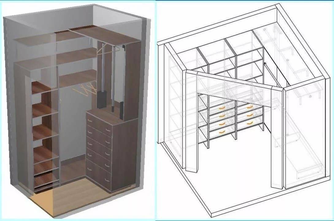 Как сделать гардеробную в комнате: фото отчет
