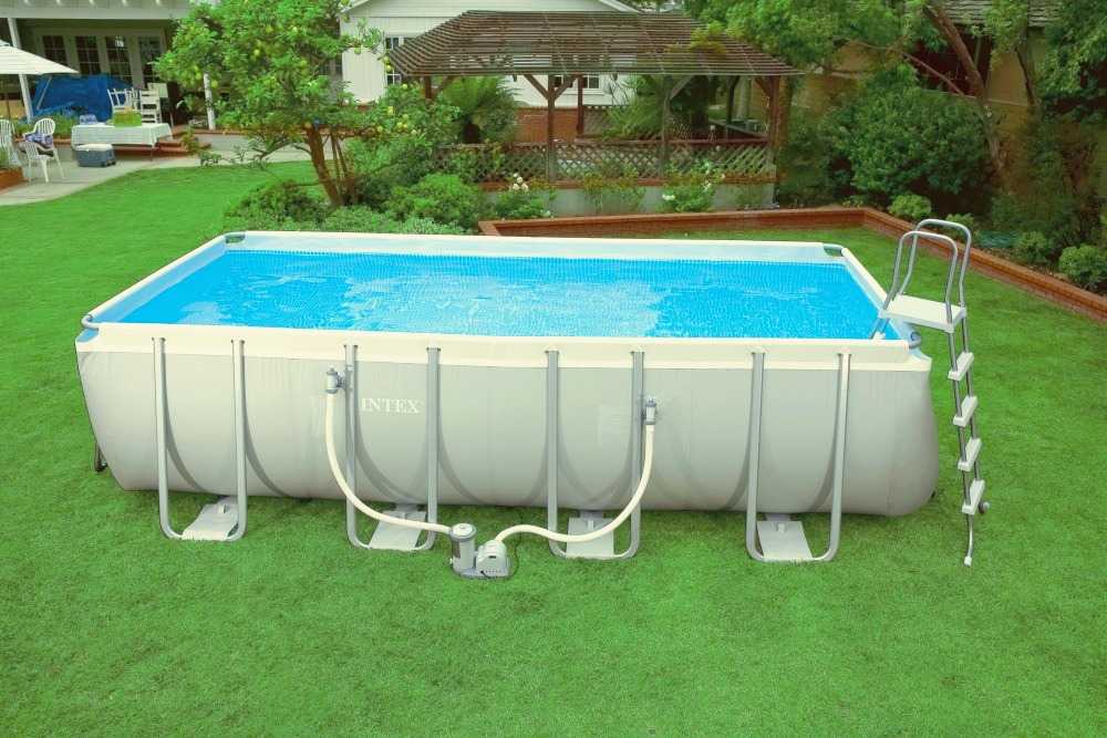 Прямоугольный каркасный бассейн: размеры 3 на 2, 412х201х122 см и другие, выбор глубоких моделей для дачи, их виды, плюсы и минусы
