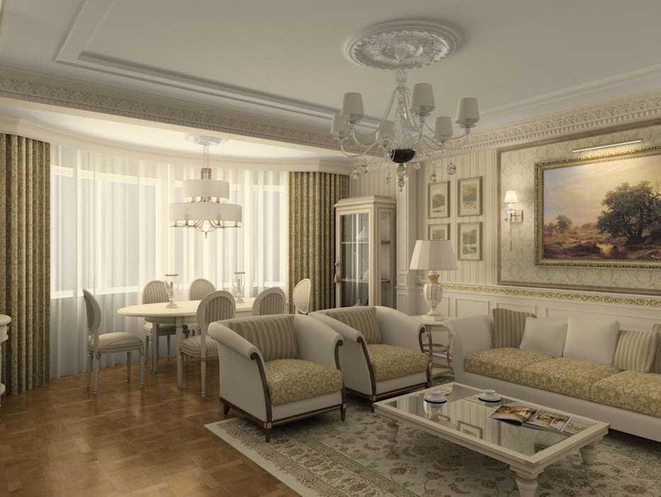 Гостиная в классическом стиле - 100 фото удачного дизайна и уютного интерьера