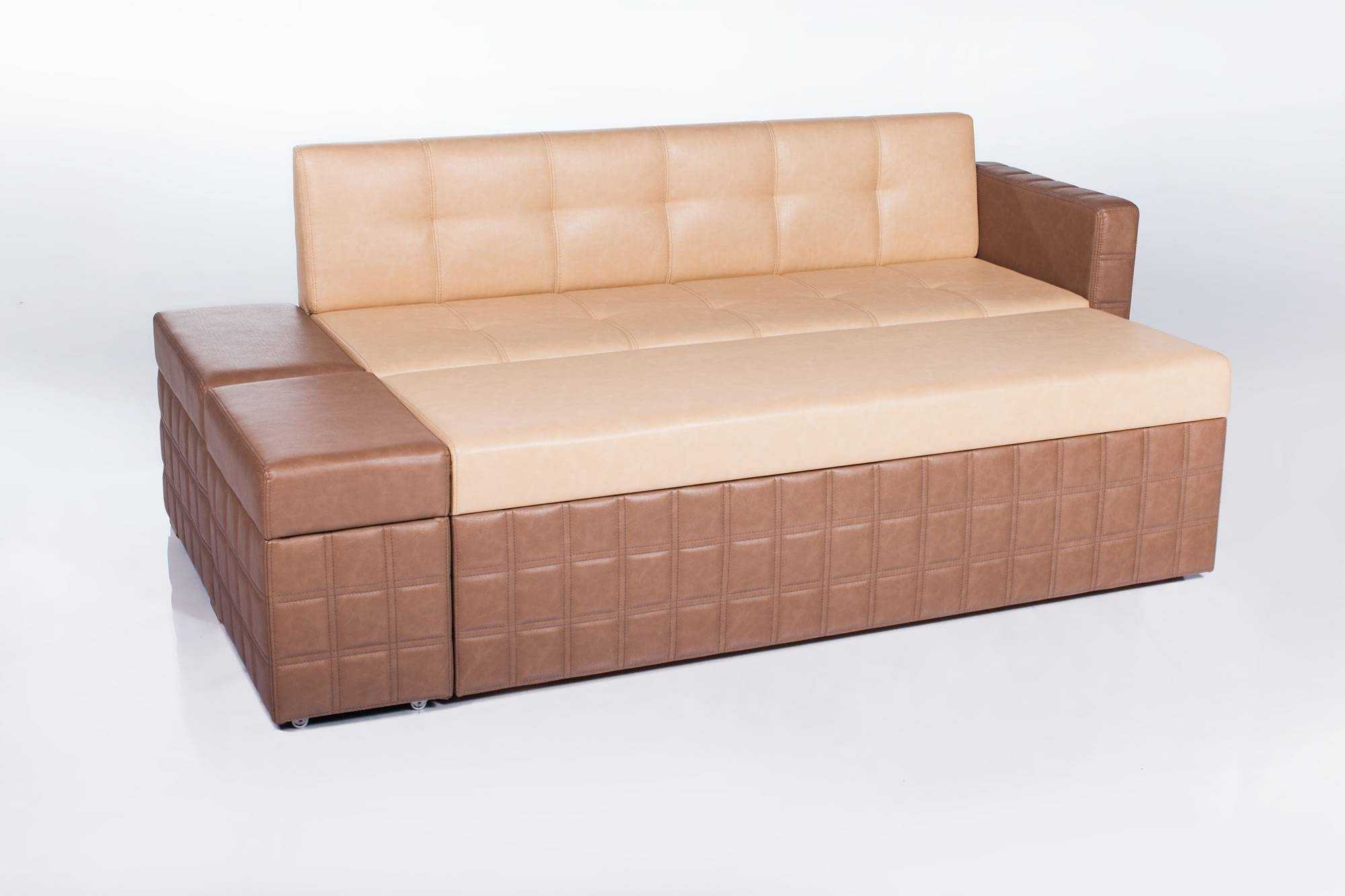 Кухонный раскладной (прямой или угловой) диван со спальным местом: кровать, софа, как выбрать от производителя, фото