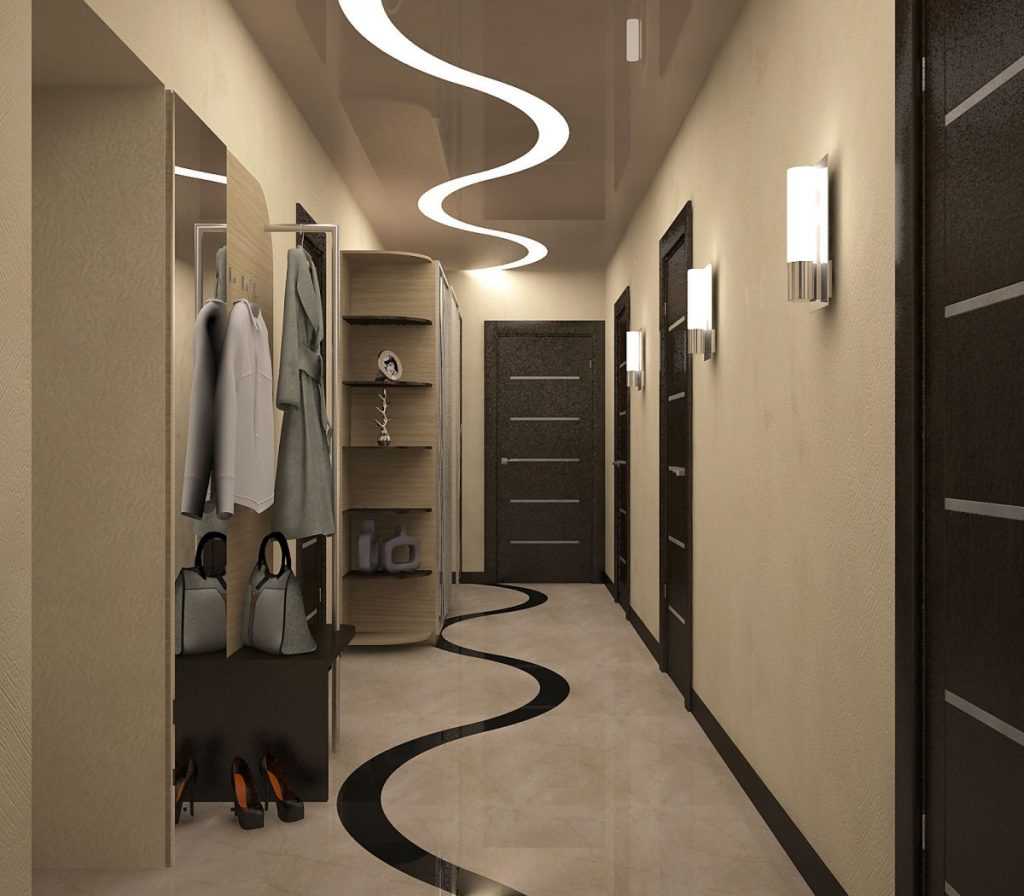 Дизайн коридора в квартире цветовое решение, выбор стеновых и напольных покрытий