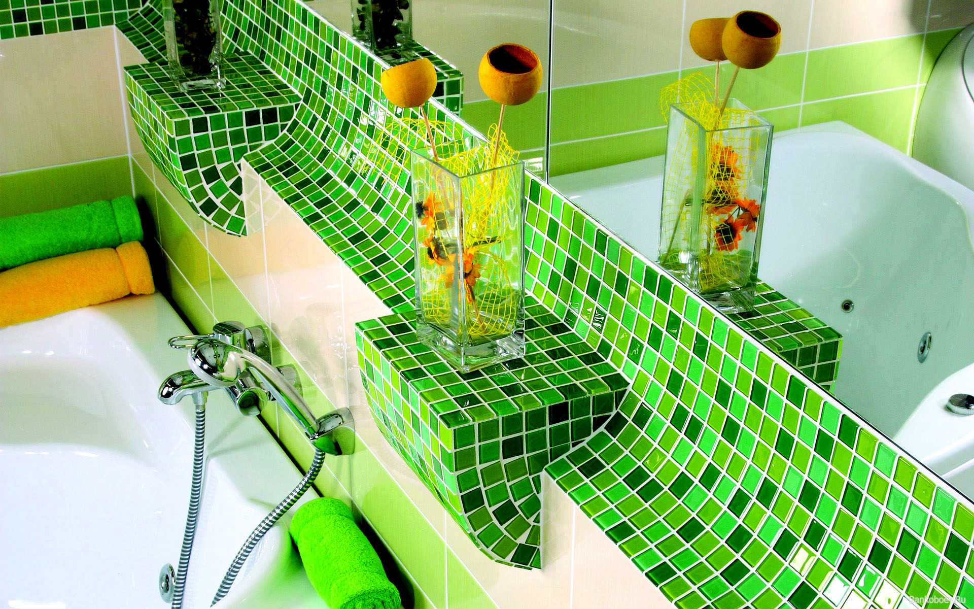 Зеленая плитка для ванной (41 фото): керамическая и другая плитка темно- и светло-зеленого цвета в ванной комнате. дизайн плитки на пол и на стены в зеленых тонах