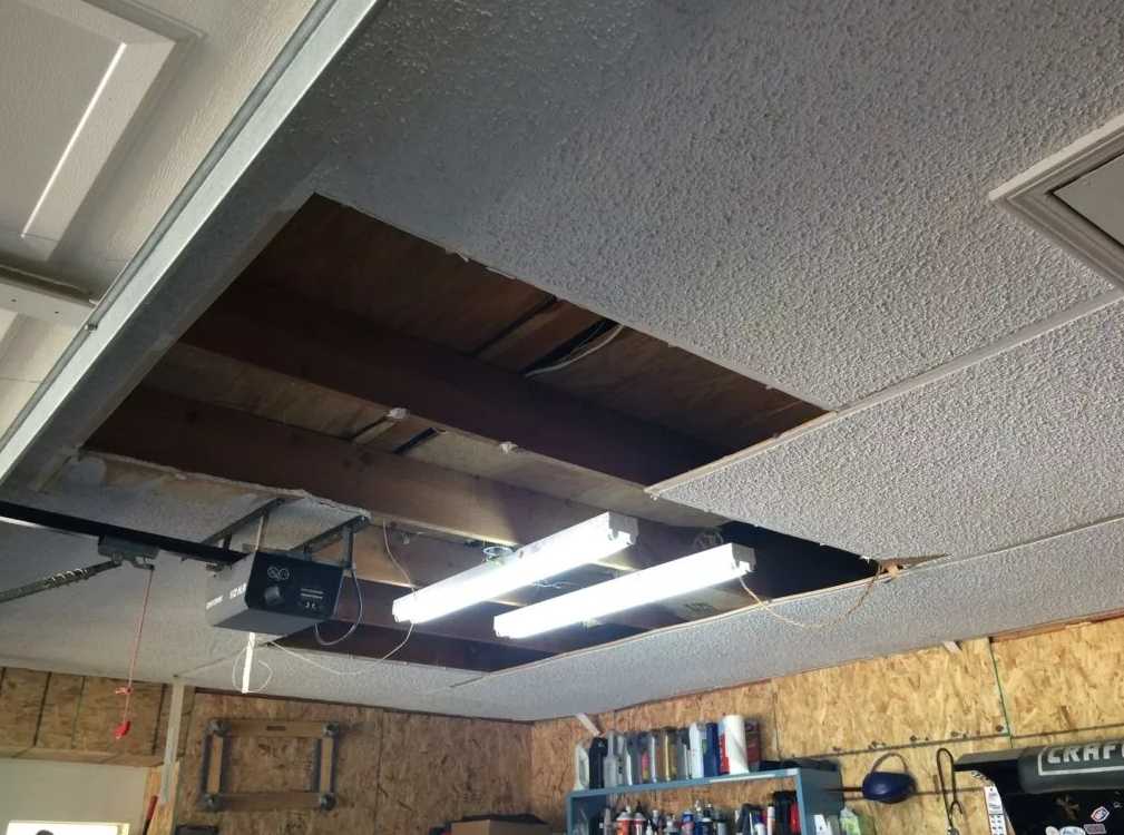 Утепление потолка изнутри в гараже своими руками