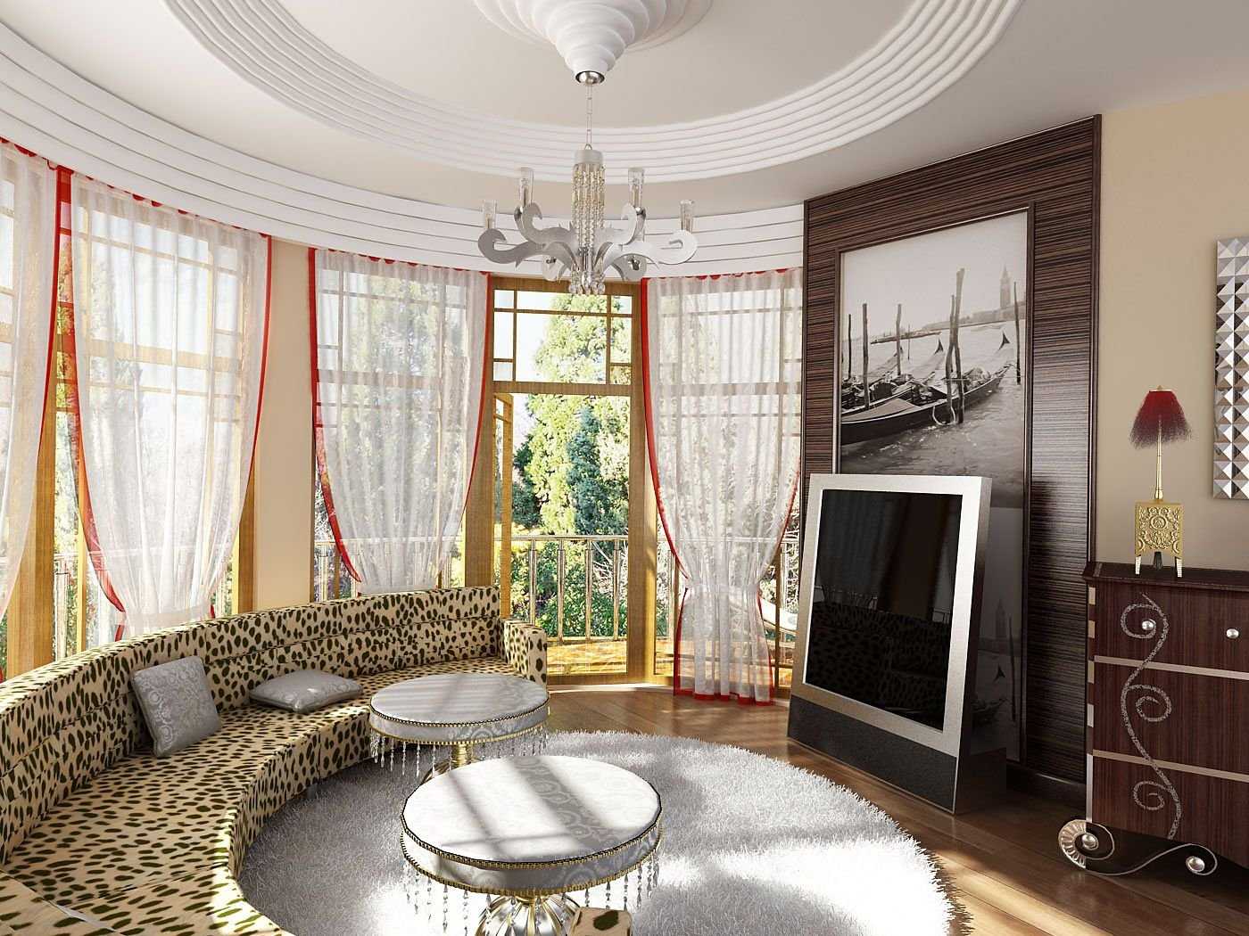 Дизайн гостиной с эркером - интерьер в доме или квартире