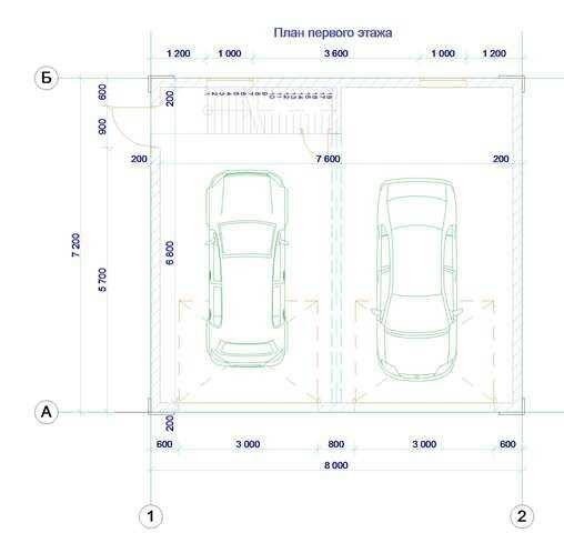 Размеры гаража для легкового автомобиля, джипа, газели и микроавтобуса: оптимальные, стандартные и минимальные, комфортная высота потолка, длина, ширина, строительство на участке, фото-материалы