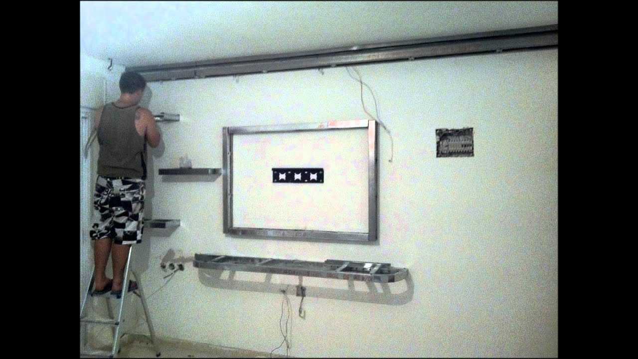 Как повесить телевизор на гипсокартонную стену надежно