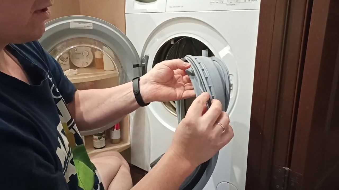 Как заменить манжету люка стиральной машины бош
