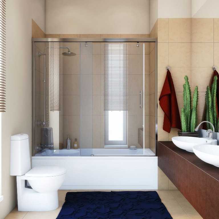 Стеклянные шторки для ванной от брызг – о плюсах и минусах