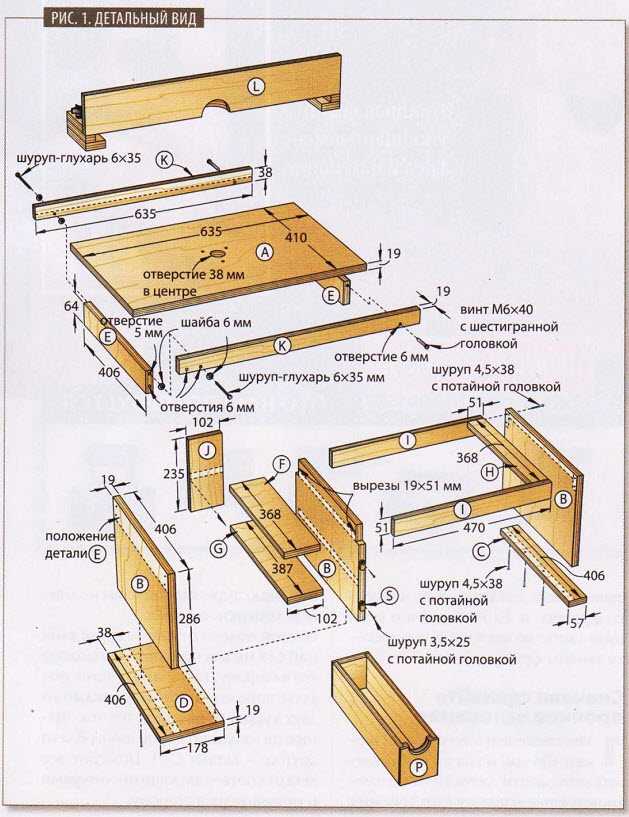 Детальное описание изготовления стола для циркулярной пилы своими руками, который пригодится в любой мастерской