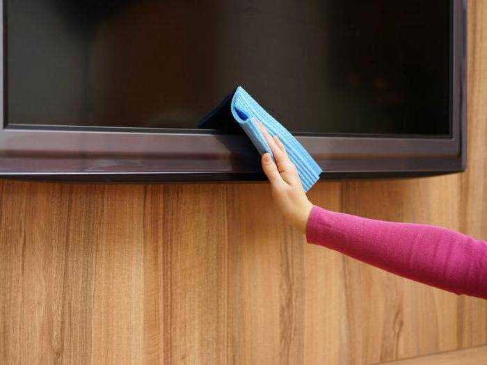 Как почистить экран жк телевизора в домашних условиях