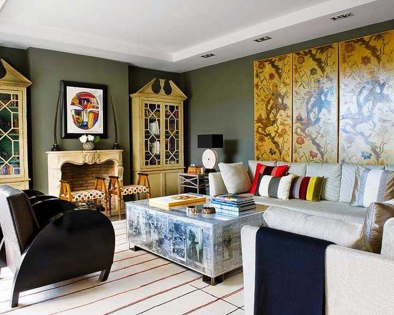 Современный стиль в дизайне гостиной — основные элементы интерьера