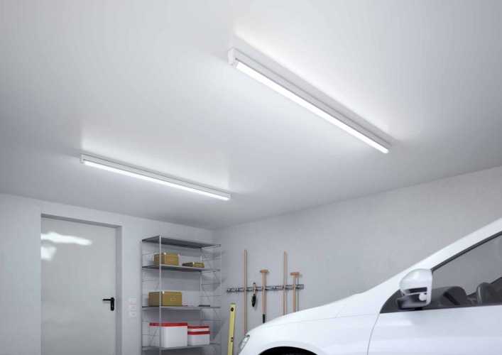 Освещение в гараже: варианты светильников и советы по подключению